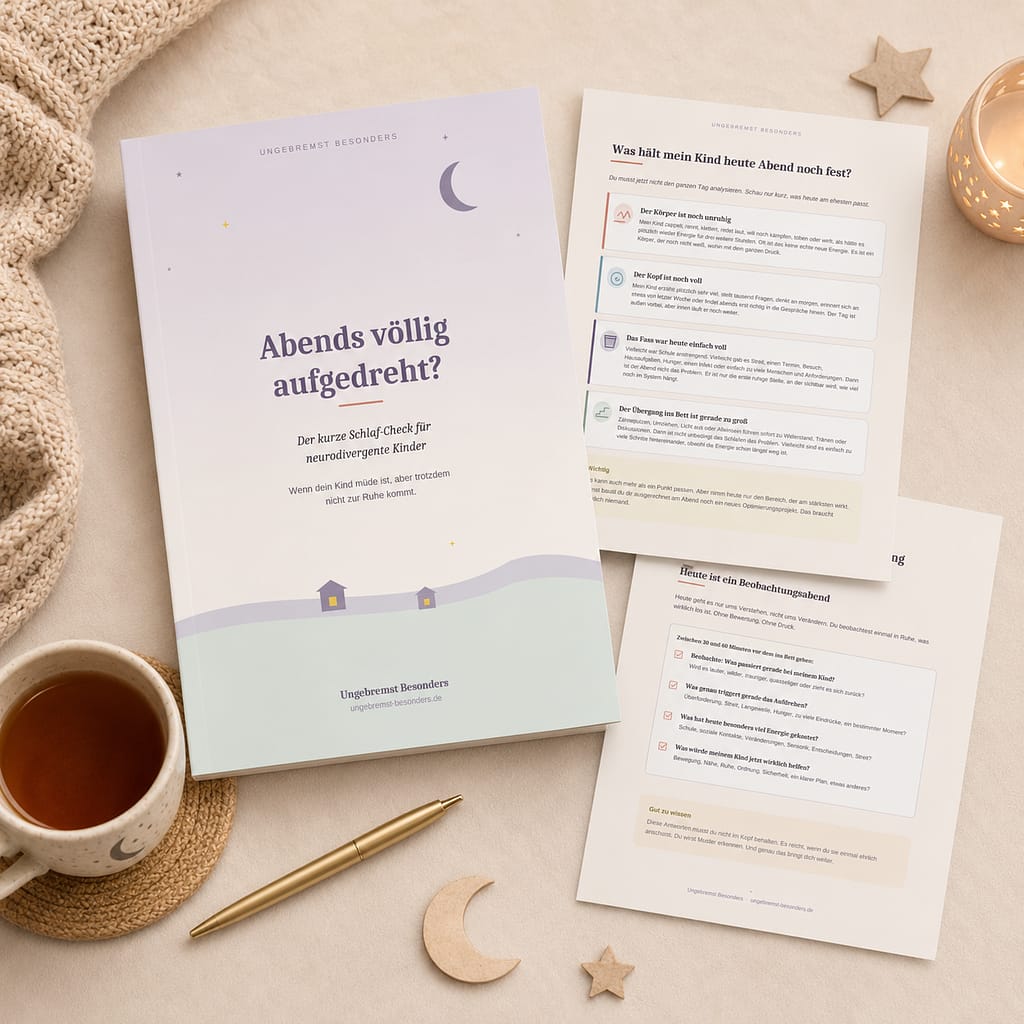 Cover des kostenlosen Schlaf-Checks für Familien mit neurodivergenten Kindern