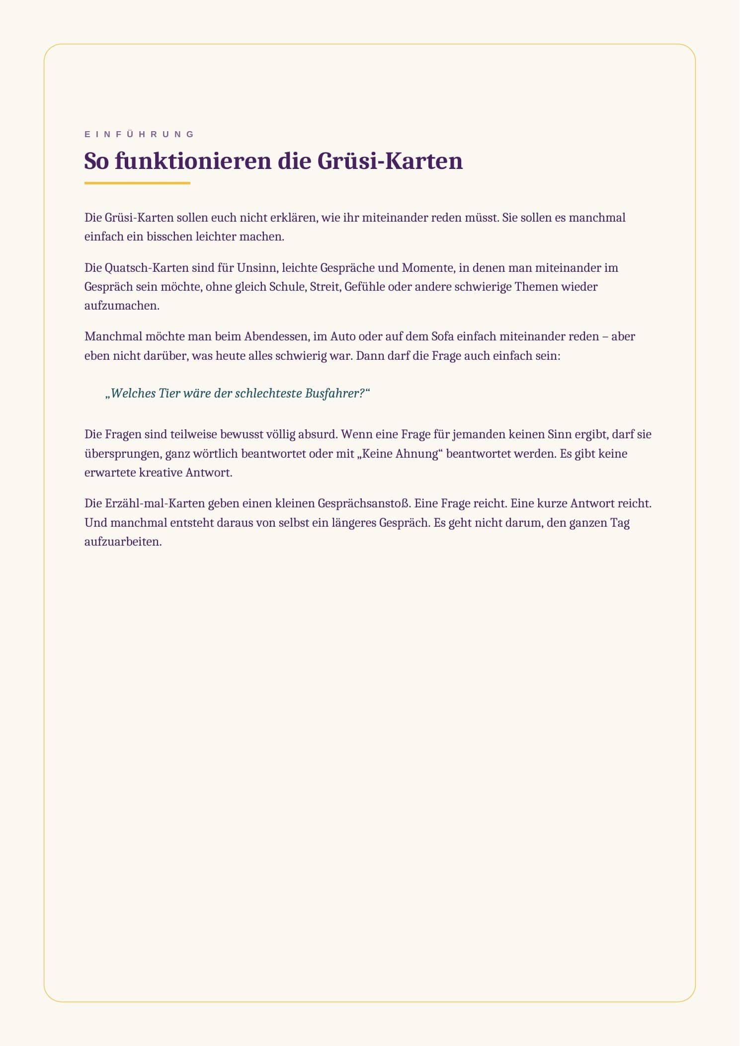 Gesprächskarten für Kinder – 80 GrüSi-Karten zum Ausdrucken – Bild 2