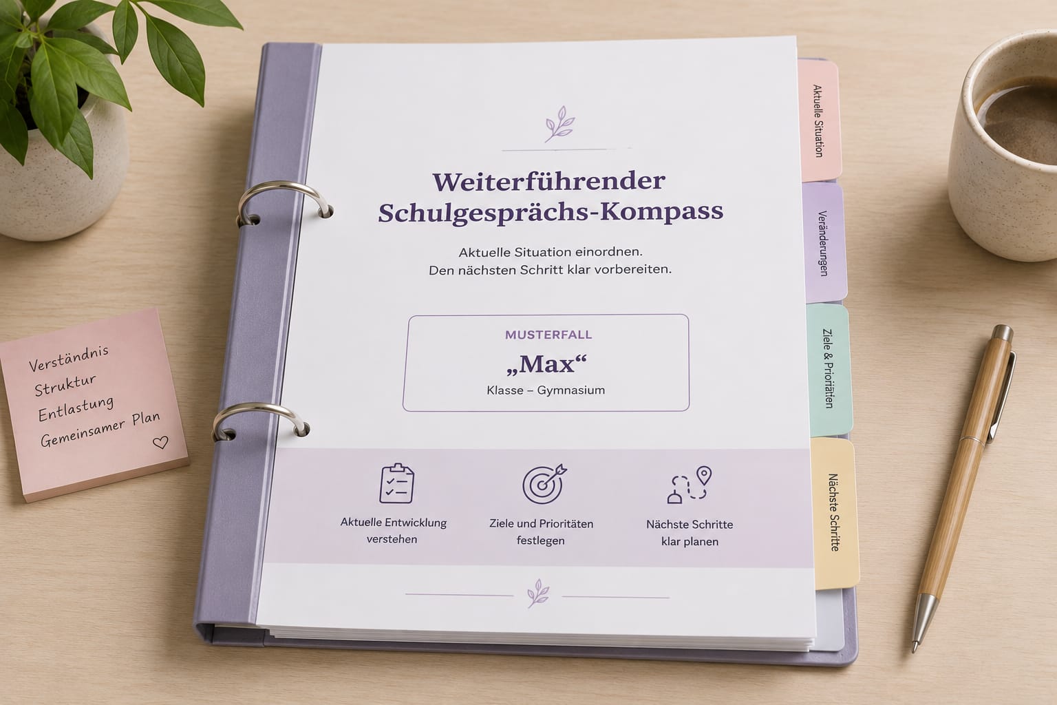 Weiterführender Schulgesprächs-Kompass von Sandra Troidl für Eltern neurodivergenter Kinder