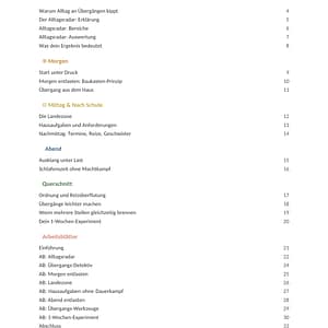 3 Alltags-Workbook für Familien – PDF-Arbeitsheft mit Alltagsradar für Morgen, Hausaufgaben, Übergänge und Abend